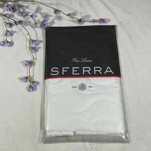 NIB Sferra Franca‎ Quilted [ 1 Boudoir ] Pillow Sham in White